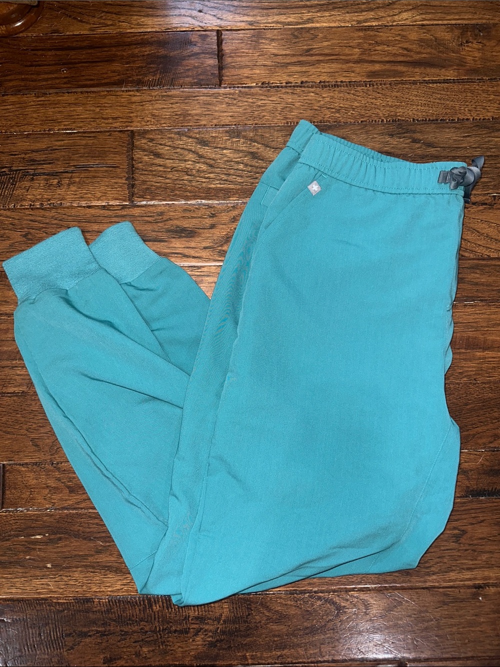 Teal Aqua Figs Jogger Sweatpants Size XL